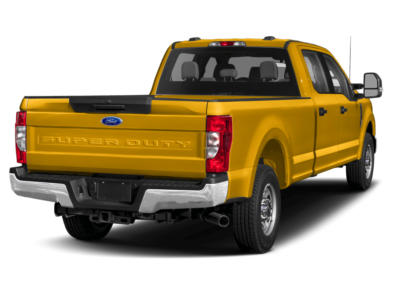 2021 Ford Super Duty F-250 SRW XL 4WD Crew Cab 8' Box - Rear 3/4, facing to the right