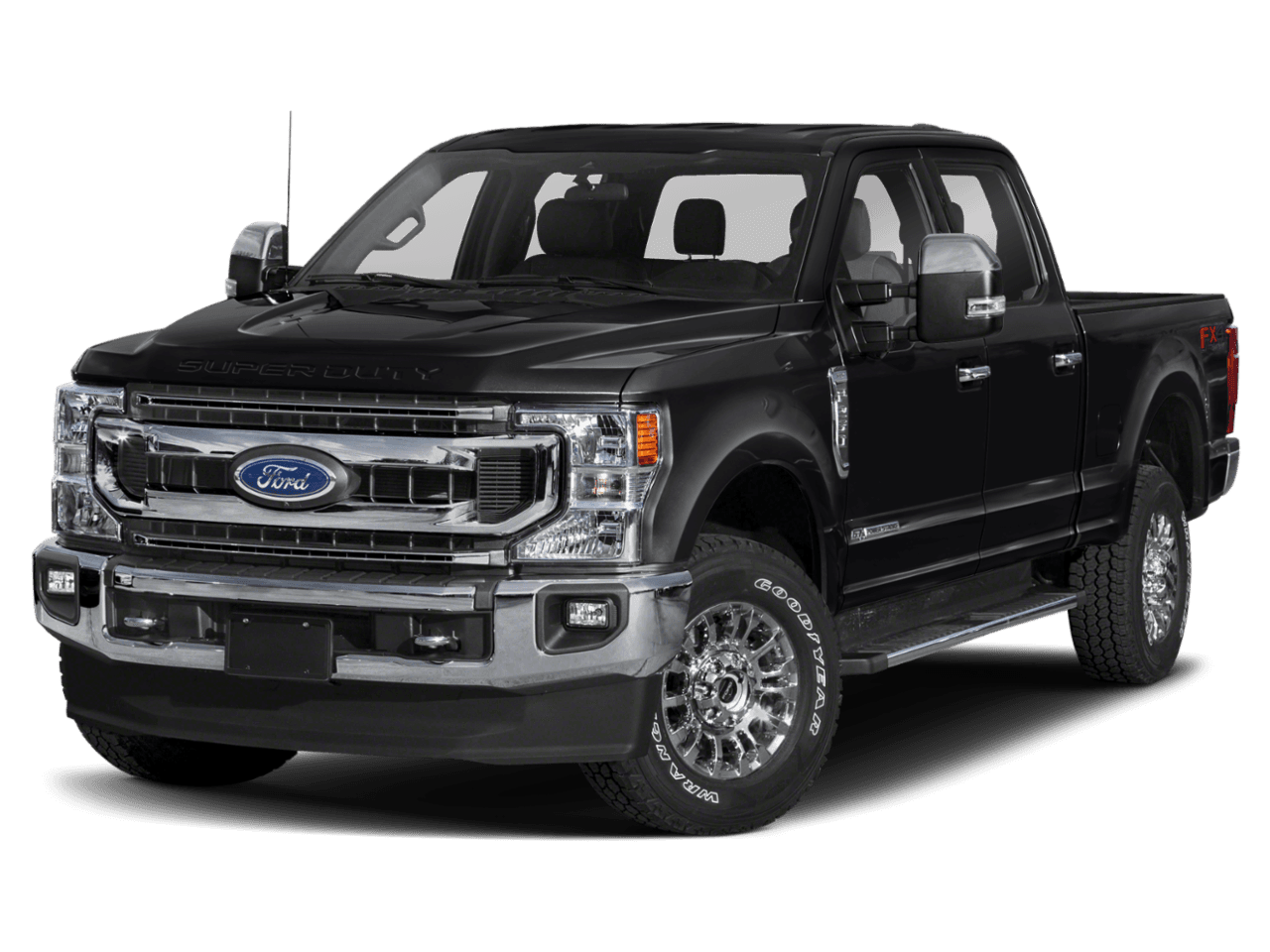 2021 Ford Super Duty F-250 SRW XLT 4WD Crew Cab 8' Box - Front 3/4, facing to the left