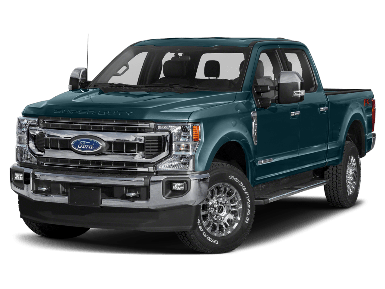 2021 Ford Super Duty F-250 SRW XLT 4WD Crew Cab 8' Box - Front 3/4, facing to the left
