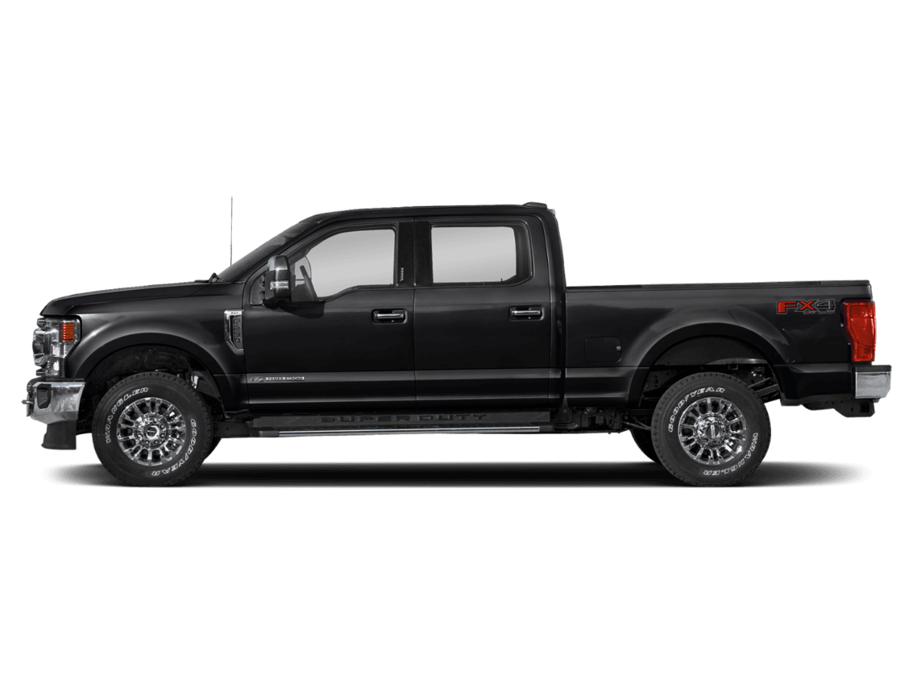 2021 Ford Super Duty F-250 SRW XLT 4WD Crew Cab 8' Box - Profile, facing to the left