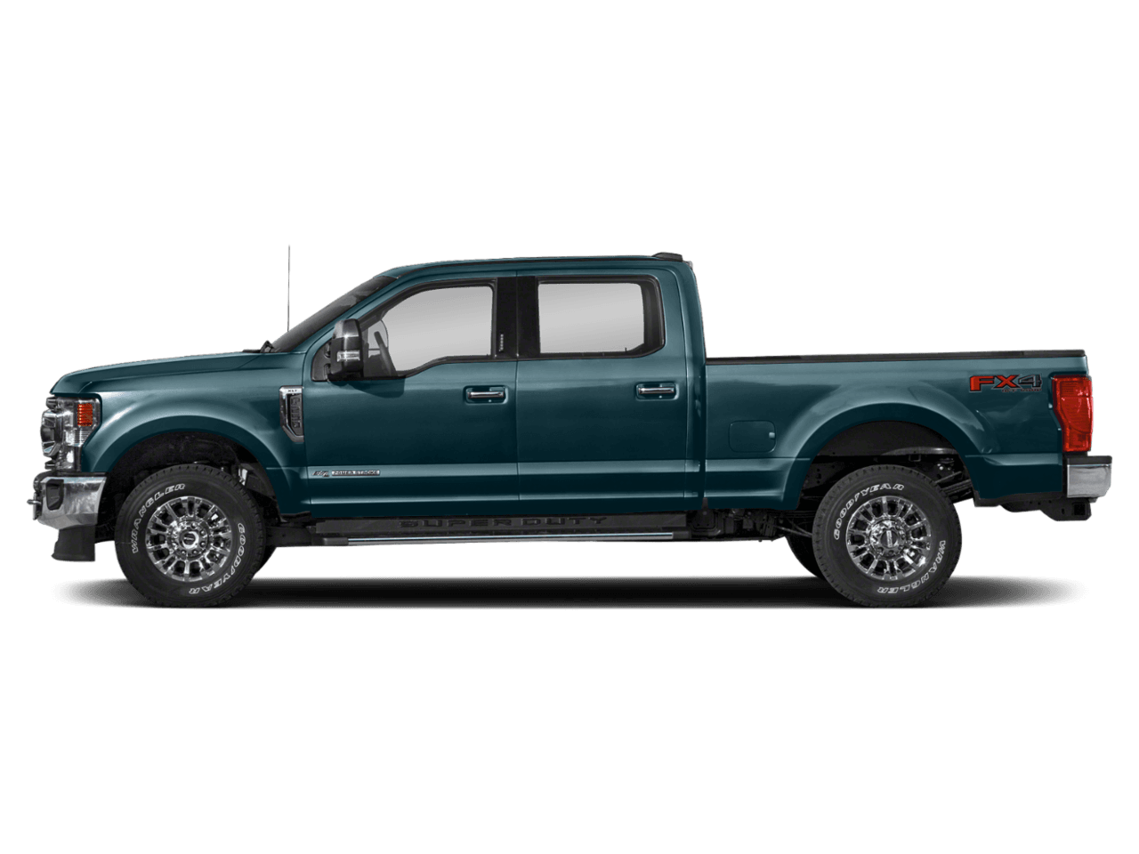 2021 Ford Super Duty F-250 SRW XLT 4WD Crew Cab 8' Box - Profile, facing to the left