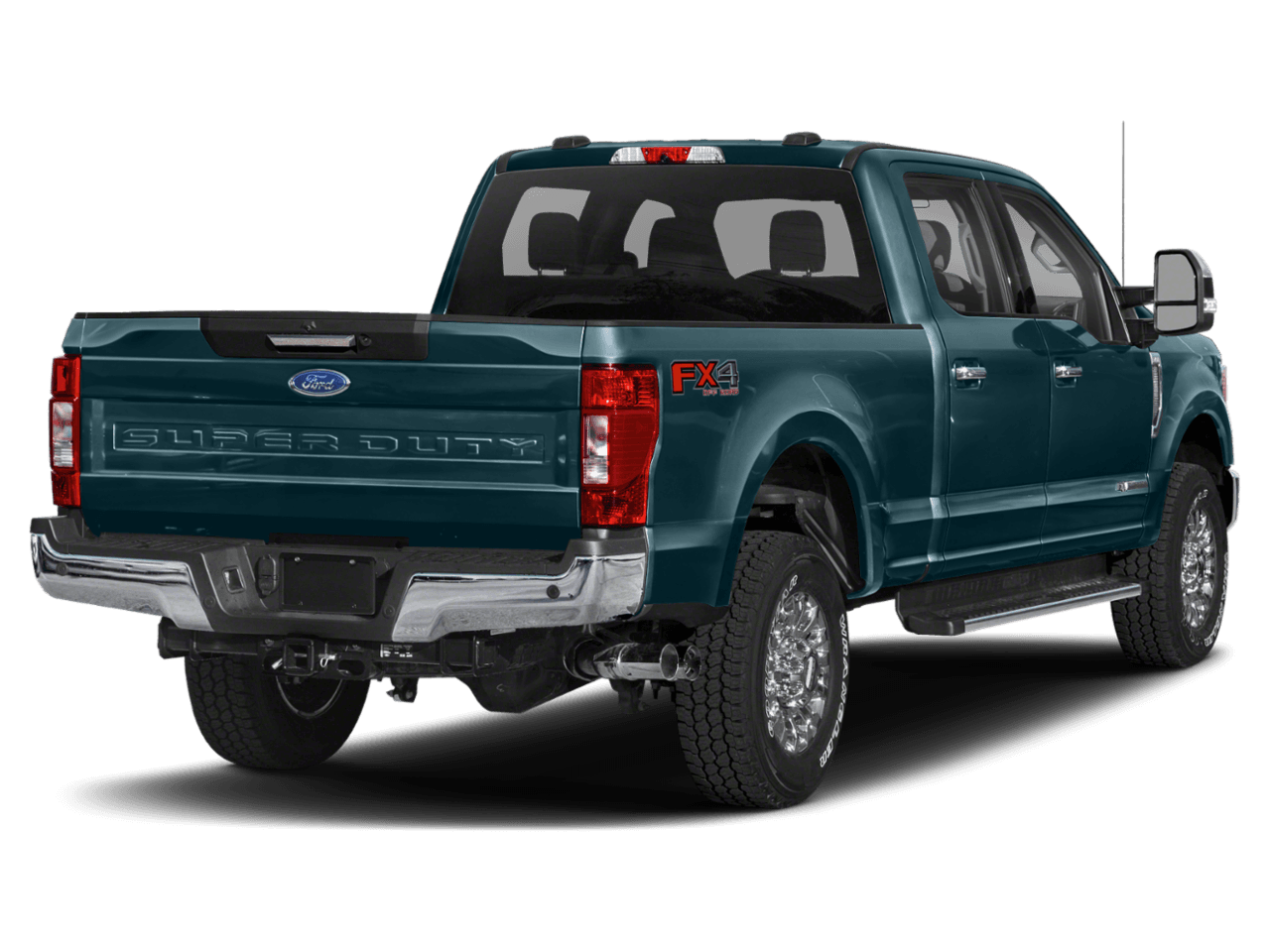 2021 Ford Super Duty F-250 SRW XLT 4WD Crew Cab 8' Box - Rear 3/4, facing to the right