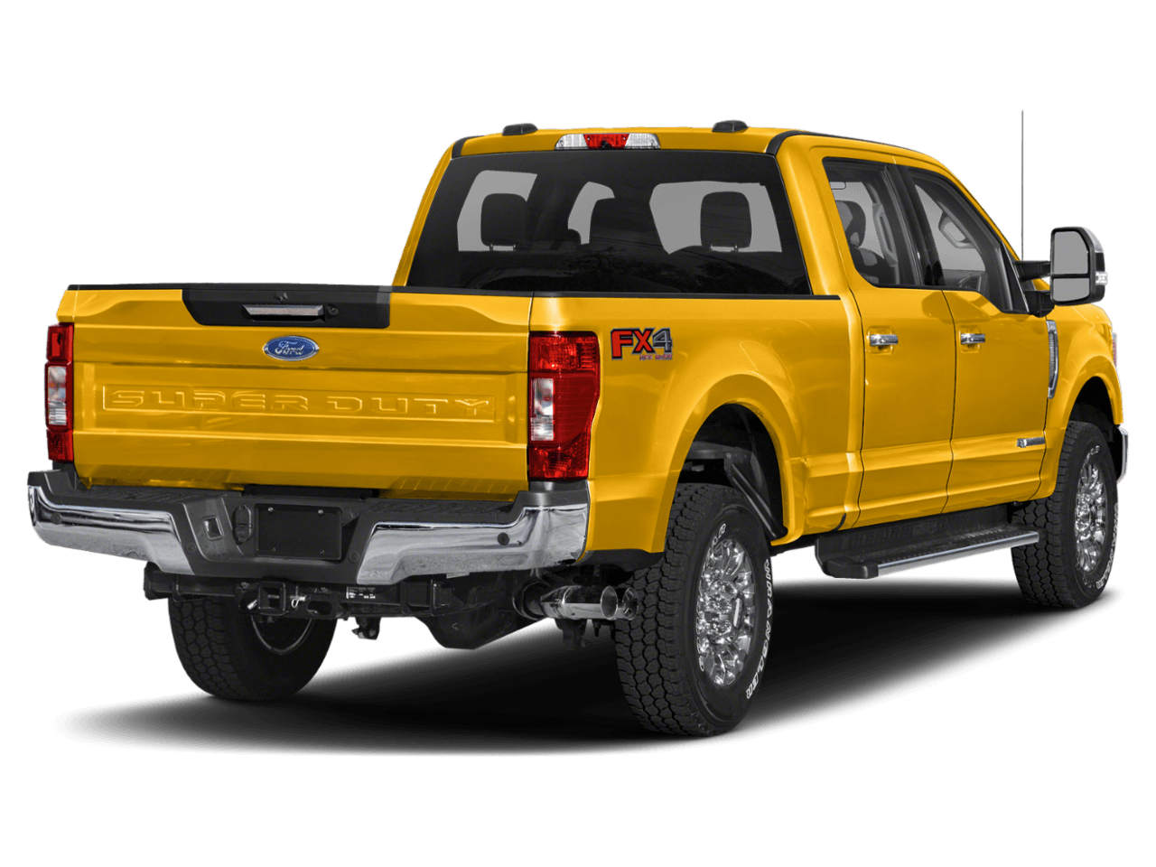 2021 Ford Super Duty F-250 SRW XLT 4WD Crew Cab 8' Box - Rear 3/4, facing to the right
