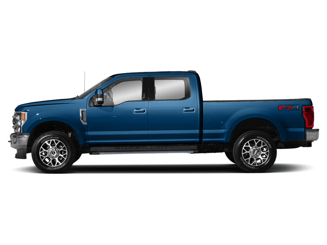 2021 Ford Super Duty F-250 SRW LARIAT 4WD Crew Cab 8' Box - Profile, facing to the left
