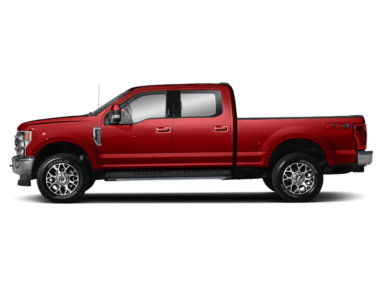 2021 Ford Super Duty F-250 SRW LARIAT 4WD Crew Cab 8' Box - Profile, facing to the left
