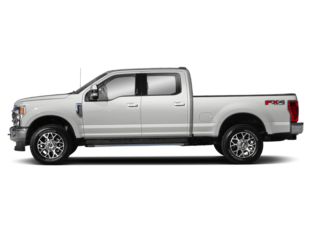 2021 Ford Super Duty F-250 SRW LARIAT 4WD Crew Cab 8' Box - Profile, facing to the left