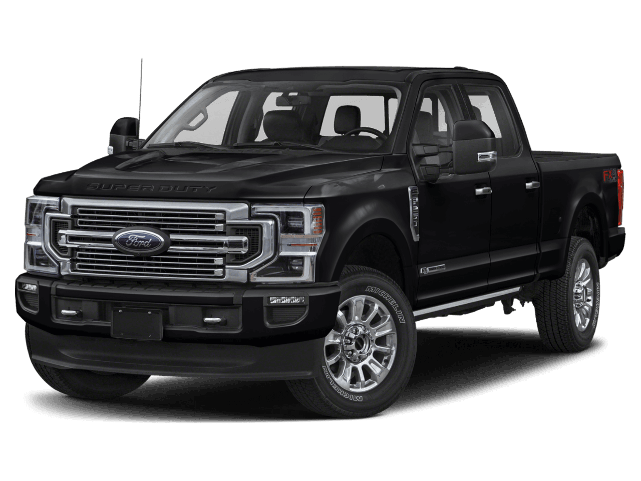 2021 Ford Super Duty F-250 SRW Limited 4WD Crew Cab 8' Box - Front 3/4, facing to the left