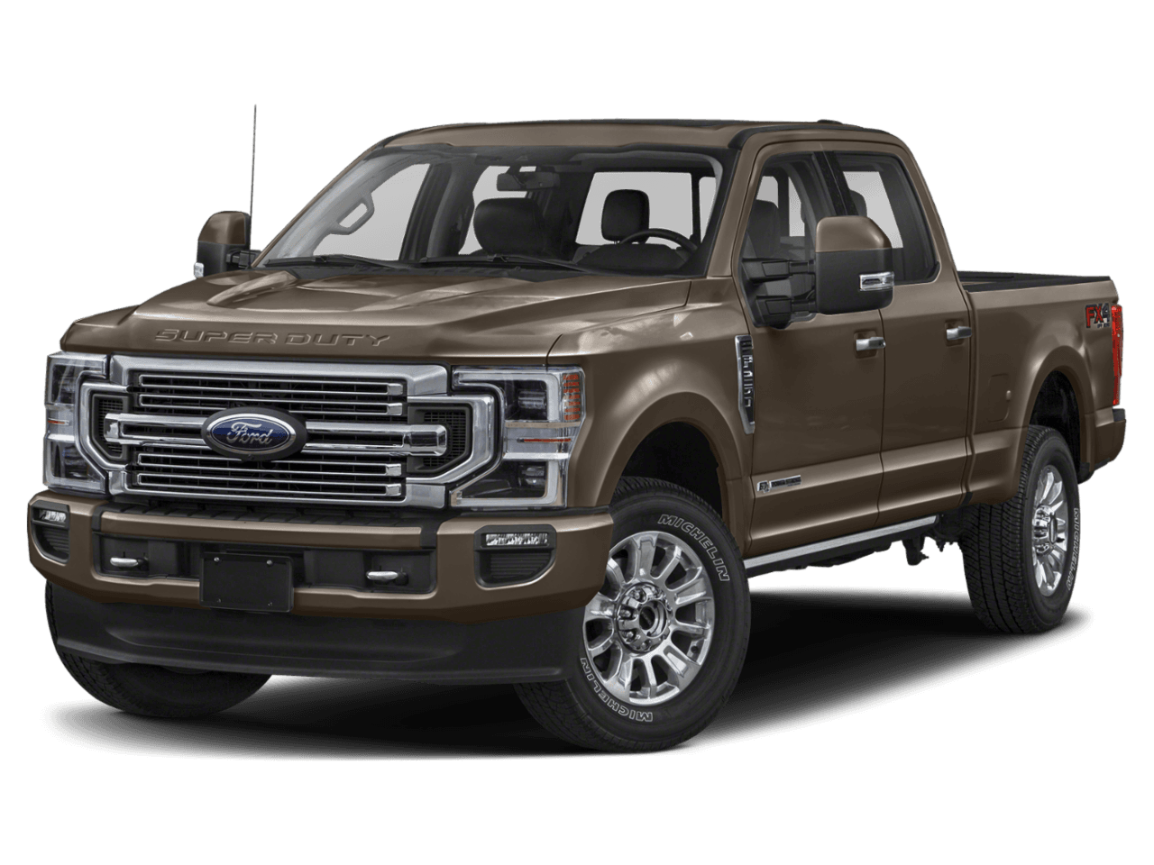 2021 Ford Super Duty F-250 SRW Limited 4WD Crew Cab 8' Box - Front 3/4, facing to the left