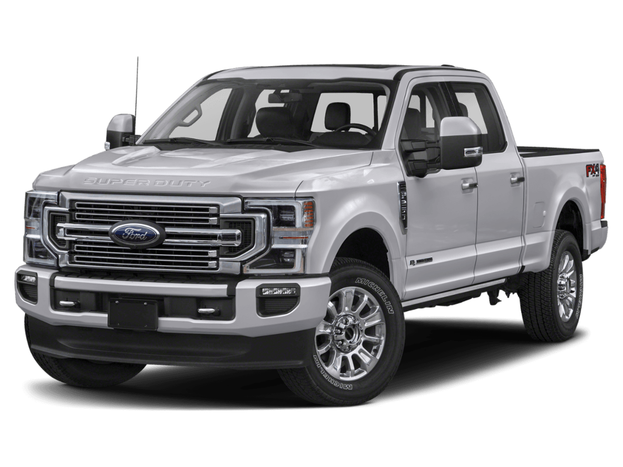 2021 Ford Super Duty F-250 SRW Limited 4WD Crew Cab 8' Box - Front 3/4, facing to the left