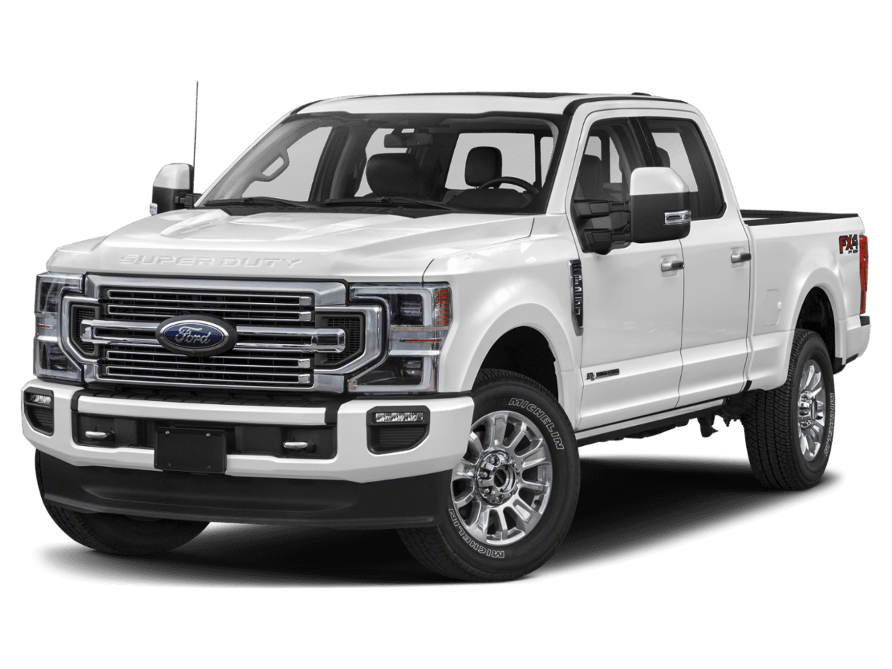 2021 Ford Super Duty F-250 SRW Limited 4WD Crew Cab 8' Box - Front 3/4, facing to the left