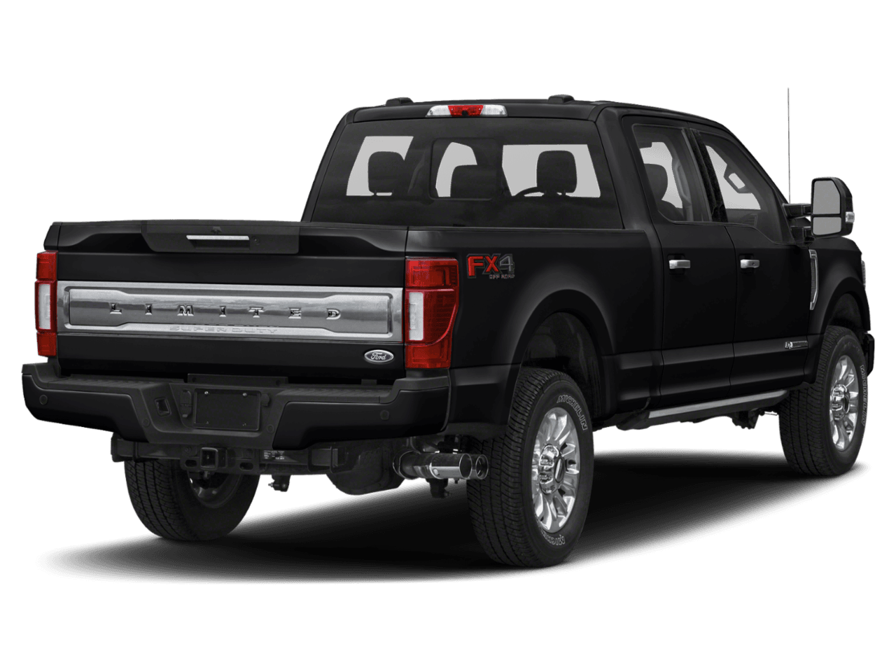 2021 Ford Super Duty F-250 SRW Limited 4WD Crew Cab 8' Box - Rear 3/4, facing to the right
