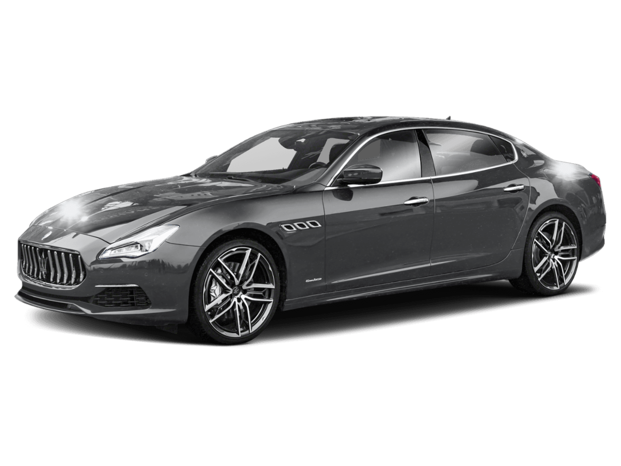 2021 Maserati Quattroporte Trofeo - Front 3/4, facing to the left