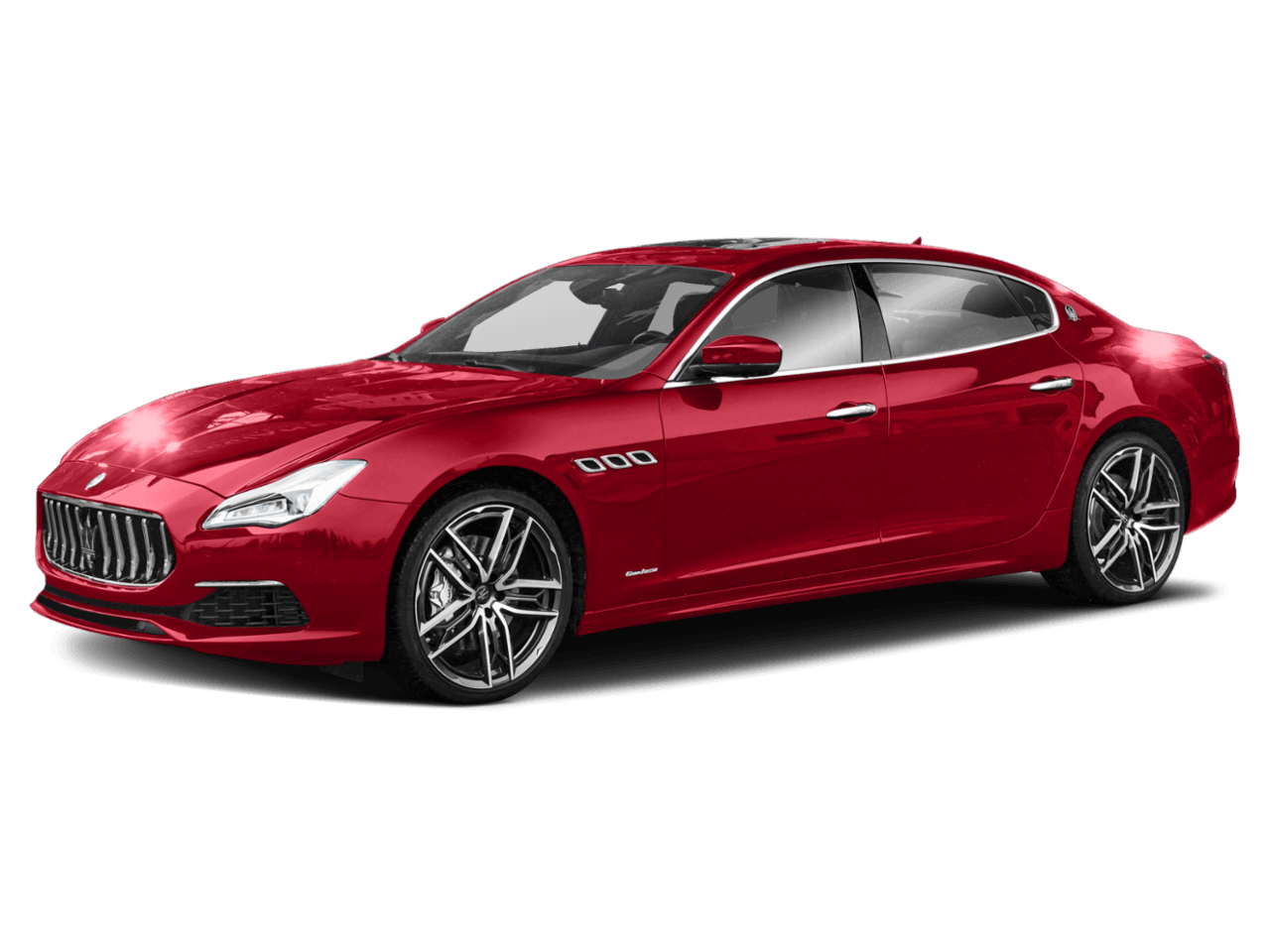 2021 Maserati Quattroporte Trofeo - Front 3/4, facing to the left