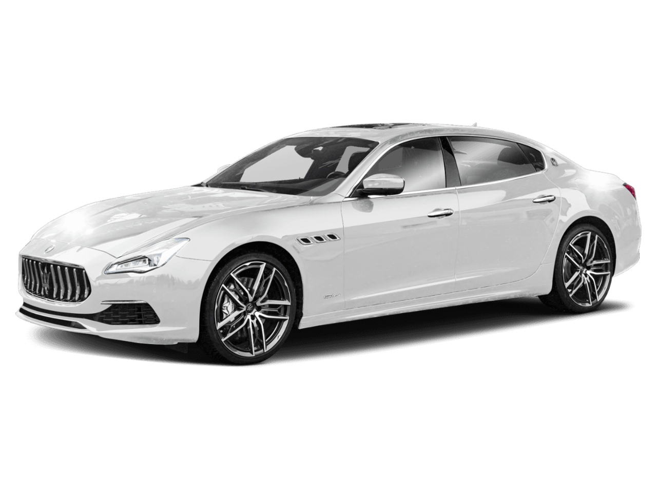 2021 Maserati Quattroporte Trofeo - Front 3/4, facing to the left