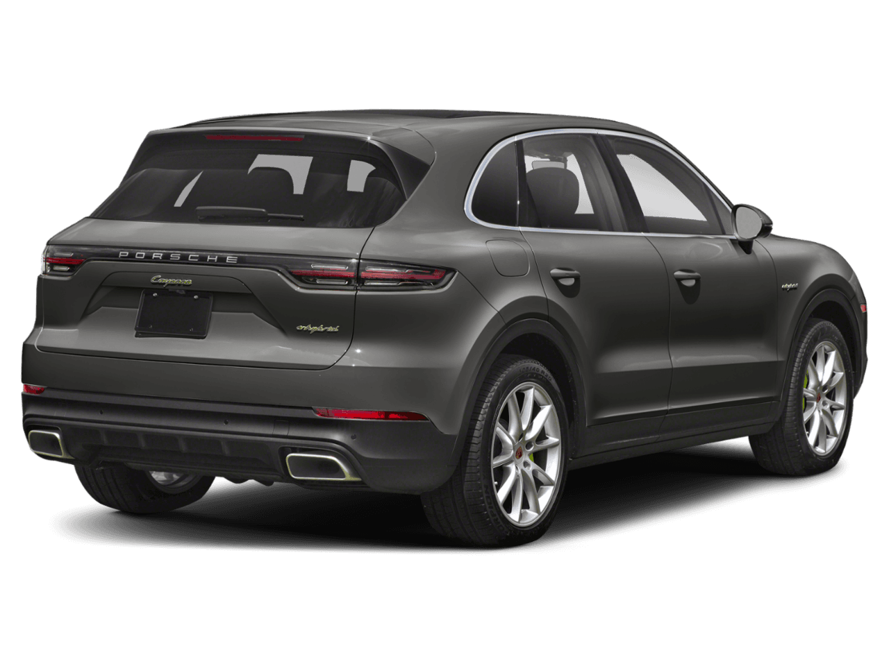 2021 Porsche Cayenne E-Hybrid - Rear 3/4, facing to the right
