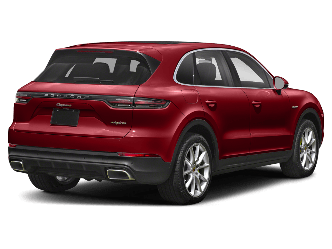 2021 Porsche Cayenne E-Hybrid - Rear 3/4, facing to the right