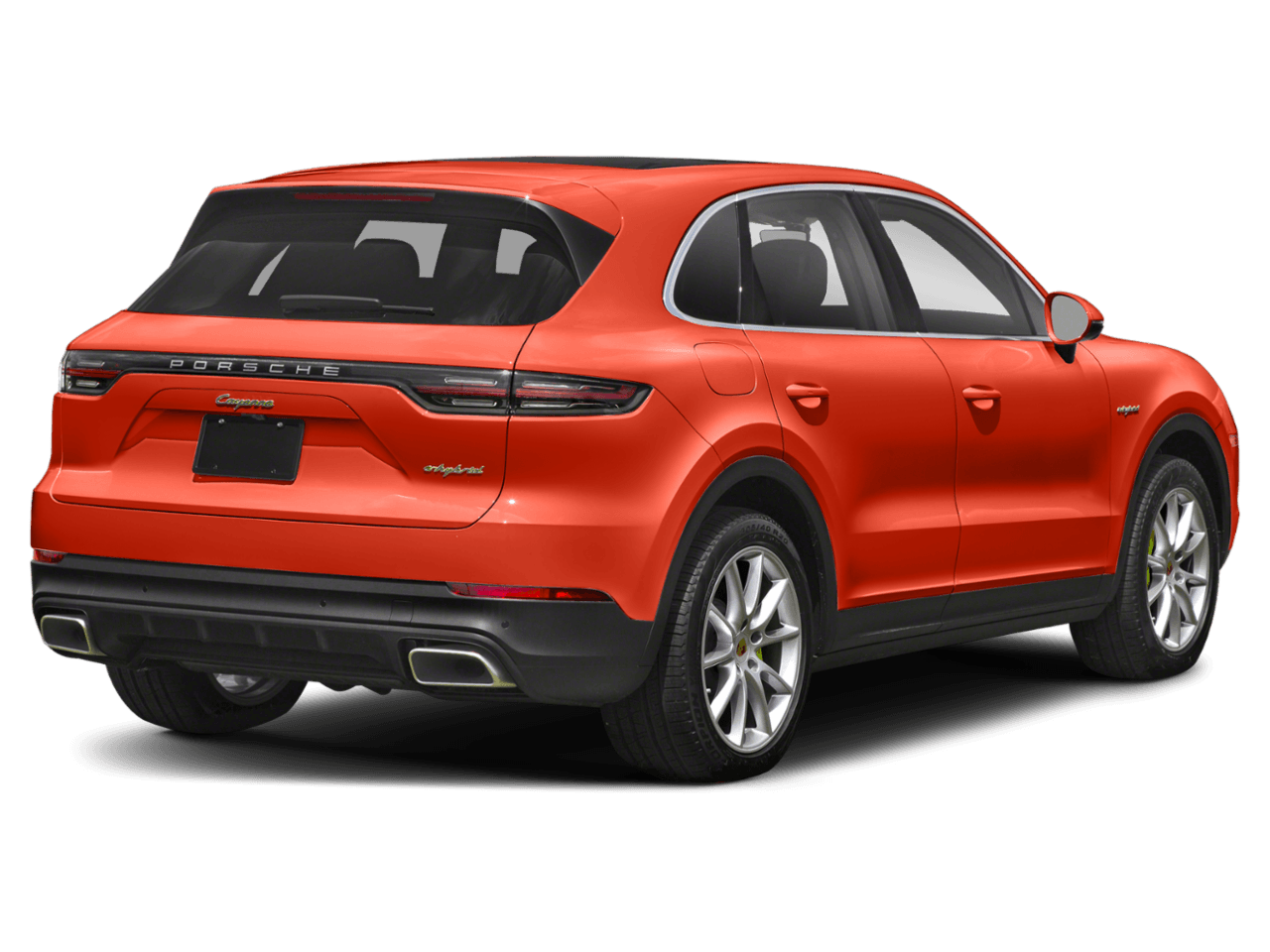 2021 Porsche Cayenne E-Hybrid - Rear 3/4, facing to the right