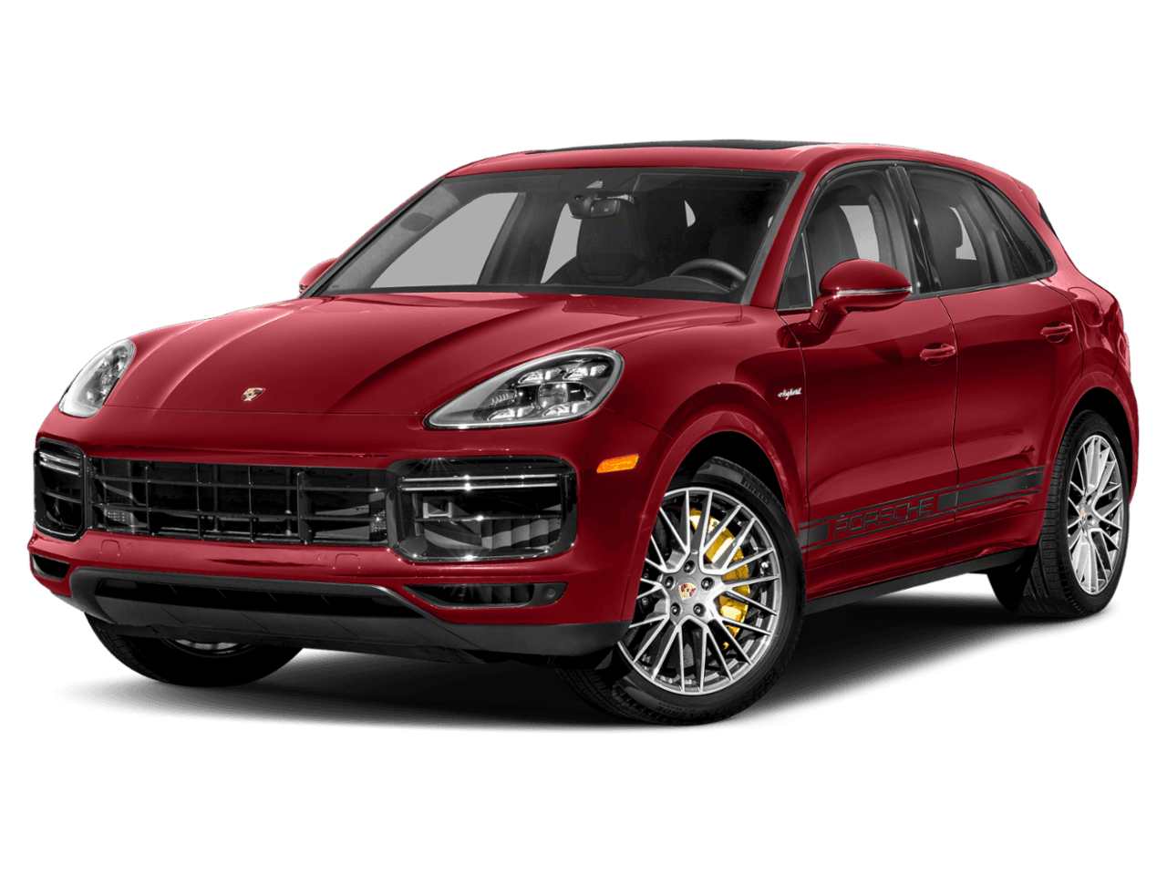 2021 Porsche Cayenne Turbo S E-Hybrid - Front 3/4, facing to the left