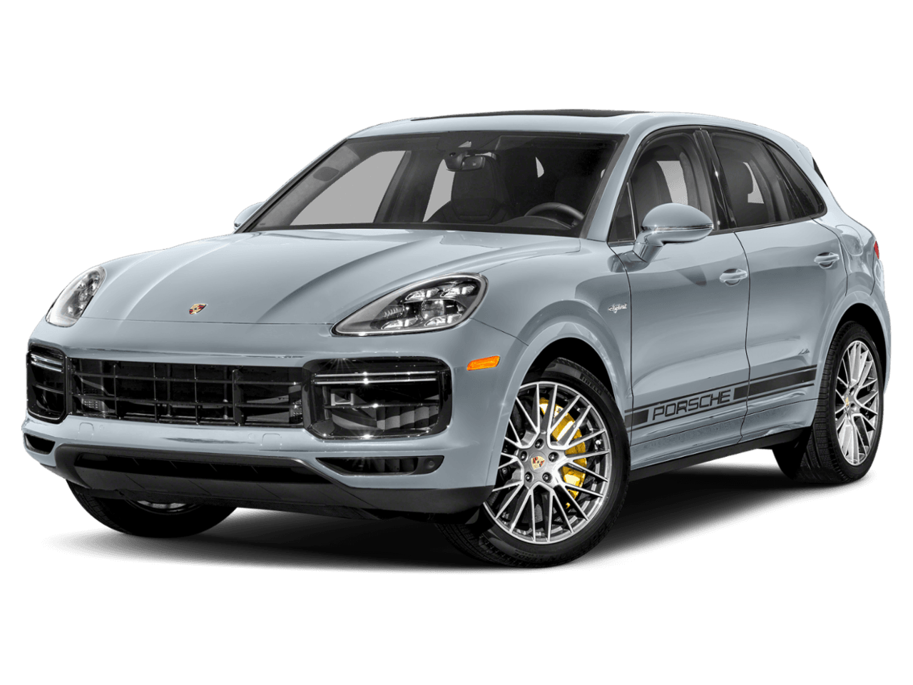 2021 Porsche Cayenne Turbo S E-Hybrid - Front 3/4, facing to the left