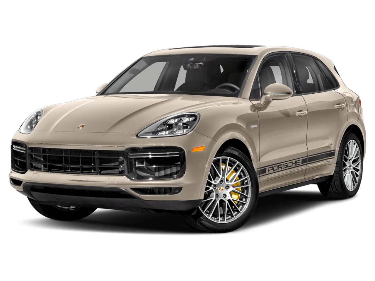 2021 Porsche Cayenne Turbo S E-Hybrid - Front 3/4, facing to the left