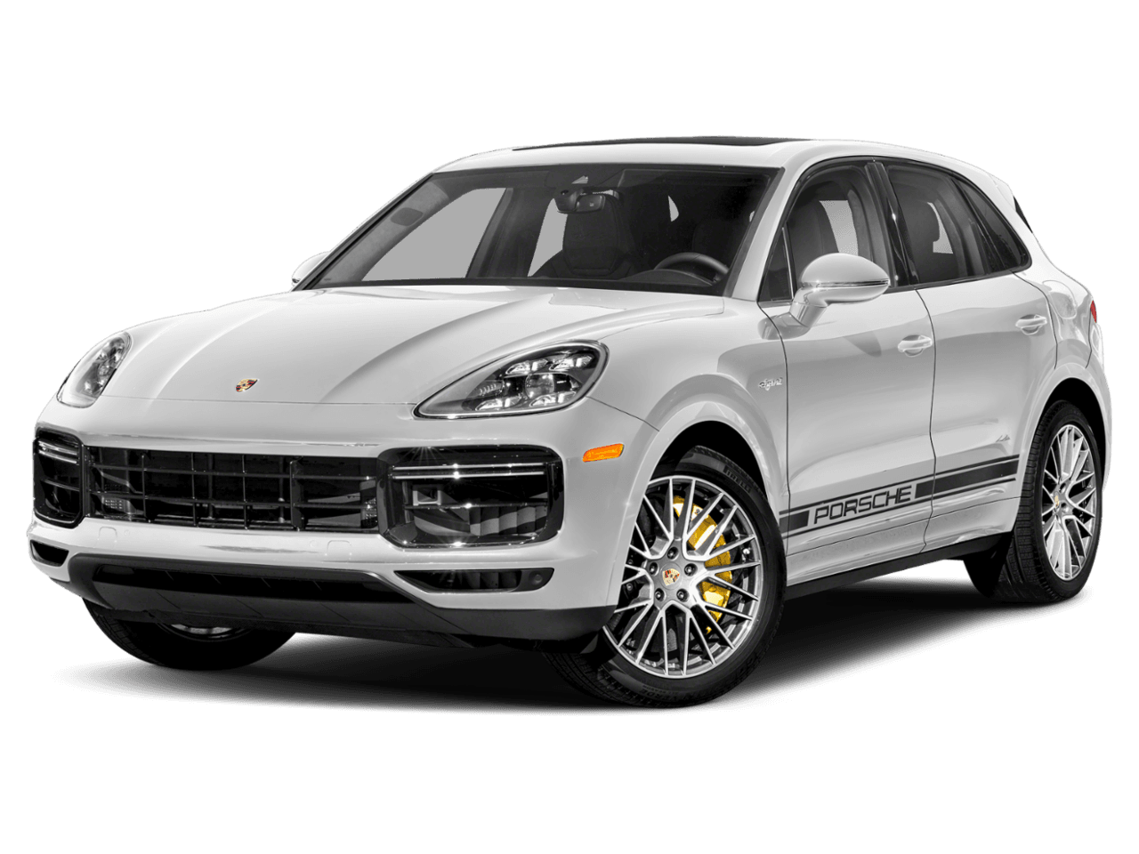 2021 Porsche Cayenne Turbo S E-Hybrid - Front 3/4, facing to the left