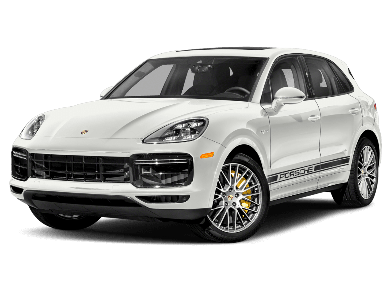 2021 Porsche Cayenne Turbo S E-Hybrid - Front 3/4, facing to the left