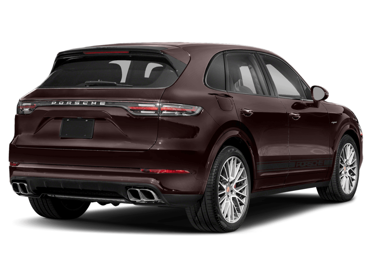 2021 Porsche Cayenne Turbo S E-Hybrid - Rear 3/4, facing to the right