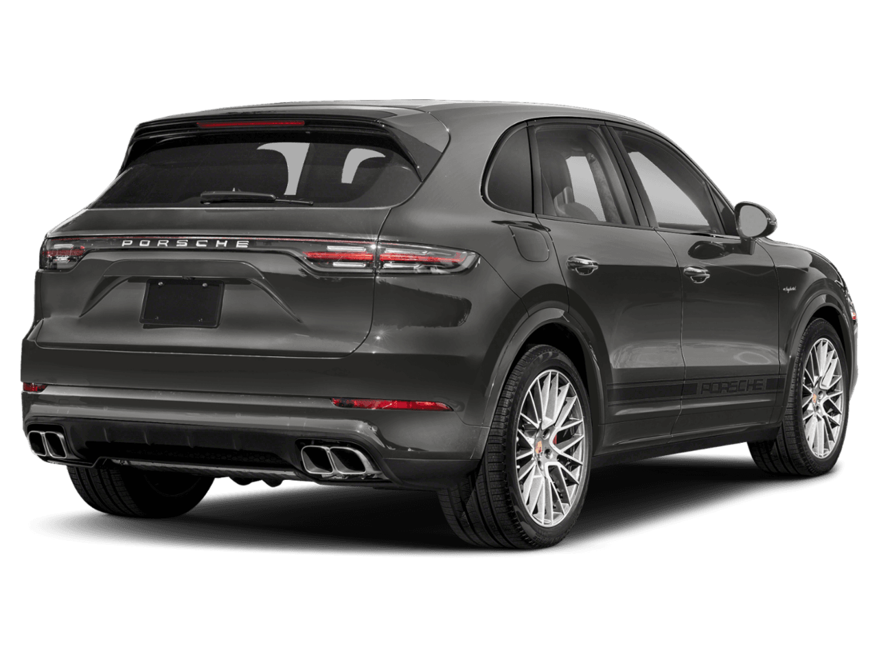 2021 Porsche Cayenne Turbo S E-Hybrid - Rear 3/4, facing to the right