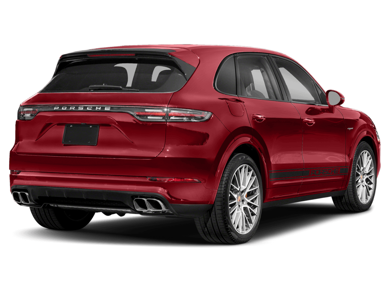 2021 Porsche Cayenne Turbo S E-Hybrid - Rear 3/4, facing to the right