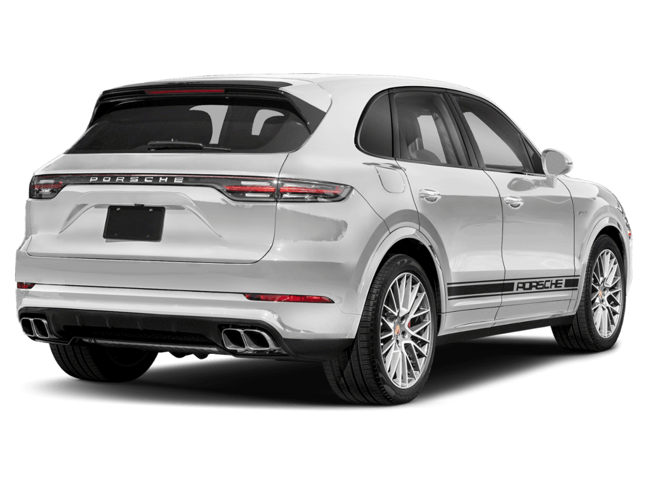2021 Porsche Cayenne Turbo S E-Hybrid - Rear 3/4, facing to the right