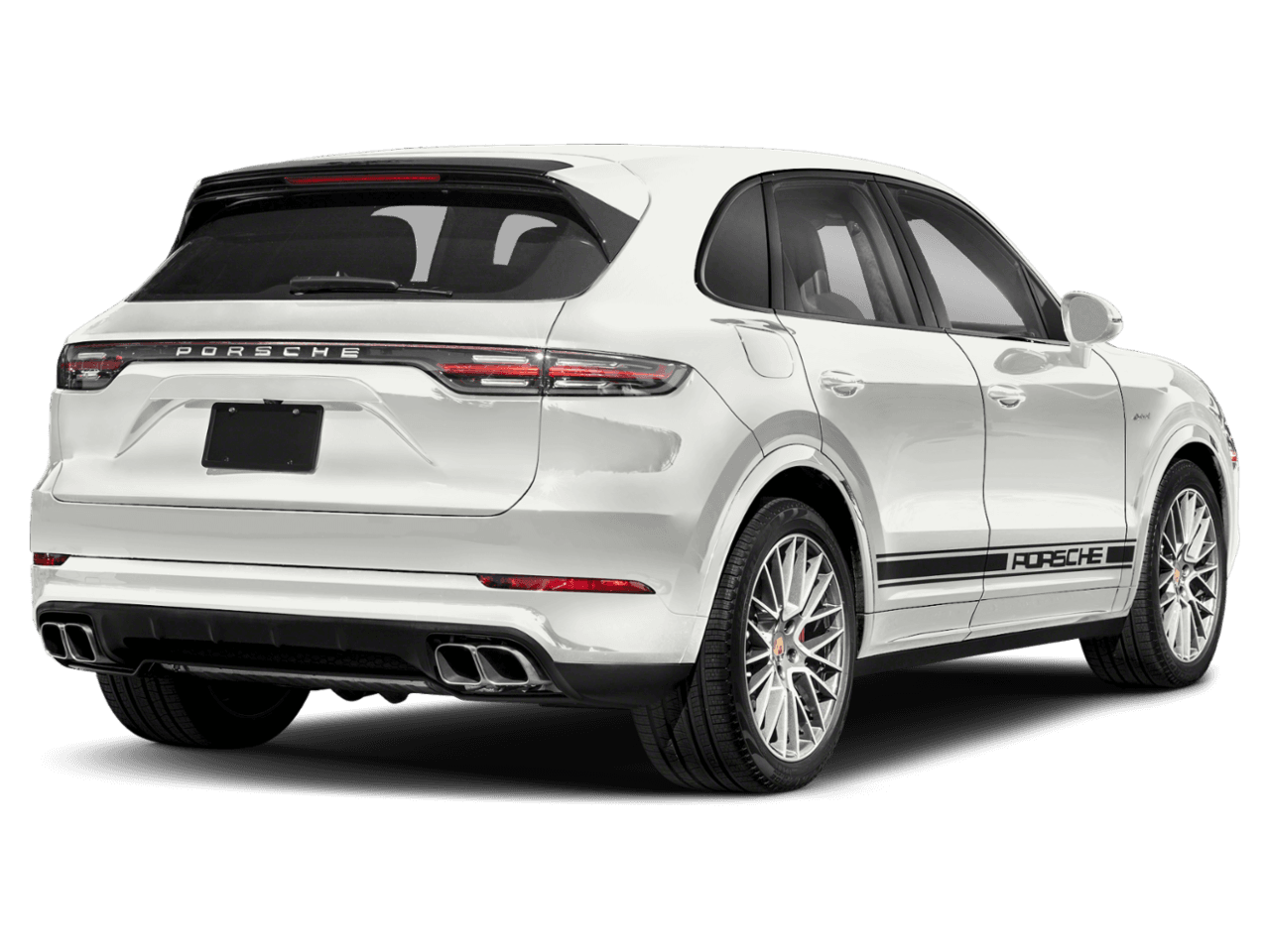 2021 Porsche Cayenne Turbo S E-Hybrid - Rear 3/4, facing to the right