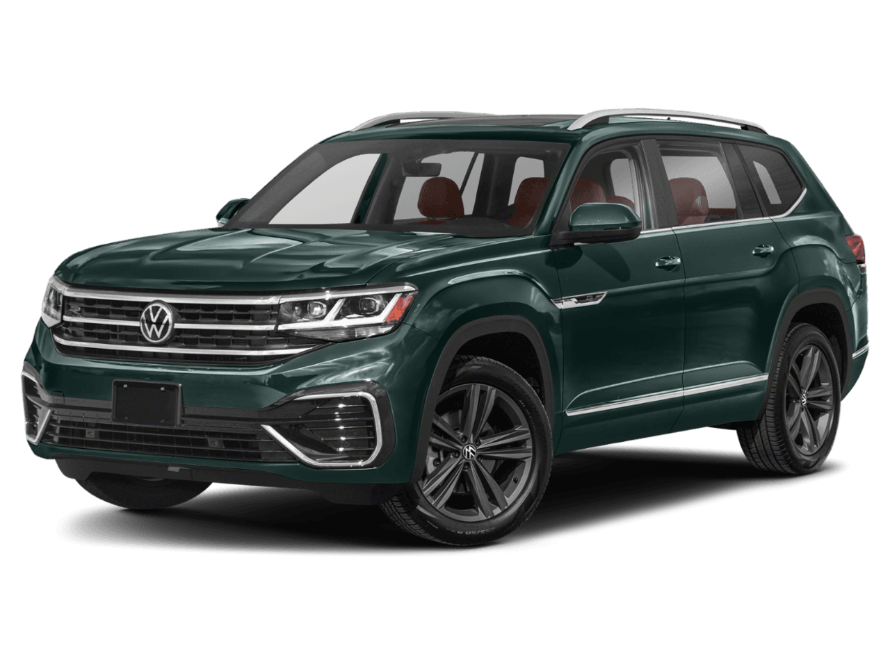 2021 Volkswagen Atlas 3.6L V6 SEL R-Line - Front 3/4, facing to the left