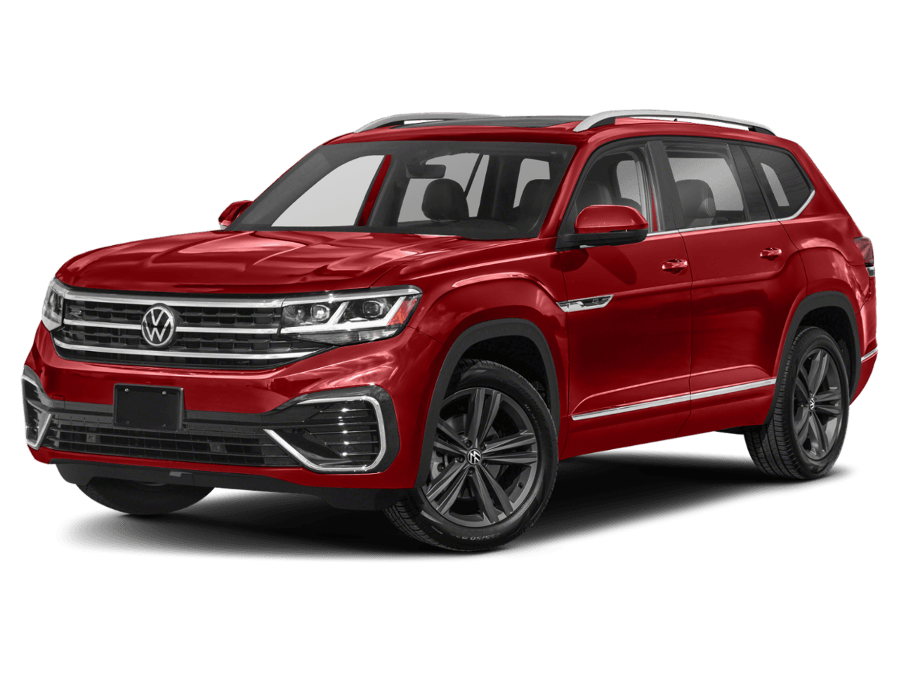 2021 Volkswagen Atlas 3.6L V6 SEL R-Line - Front 3/4, facing to the left