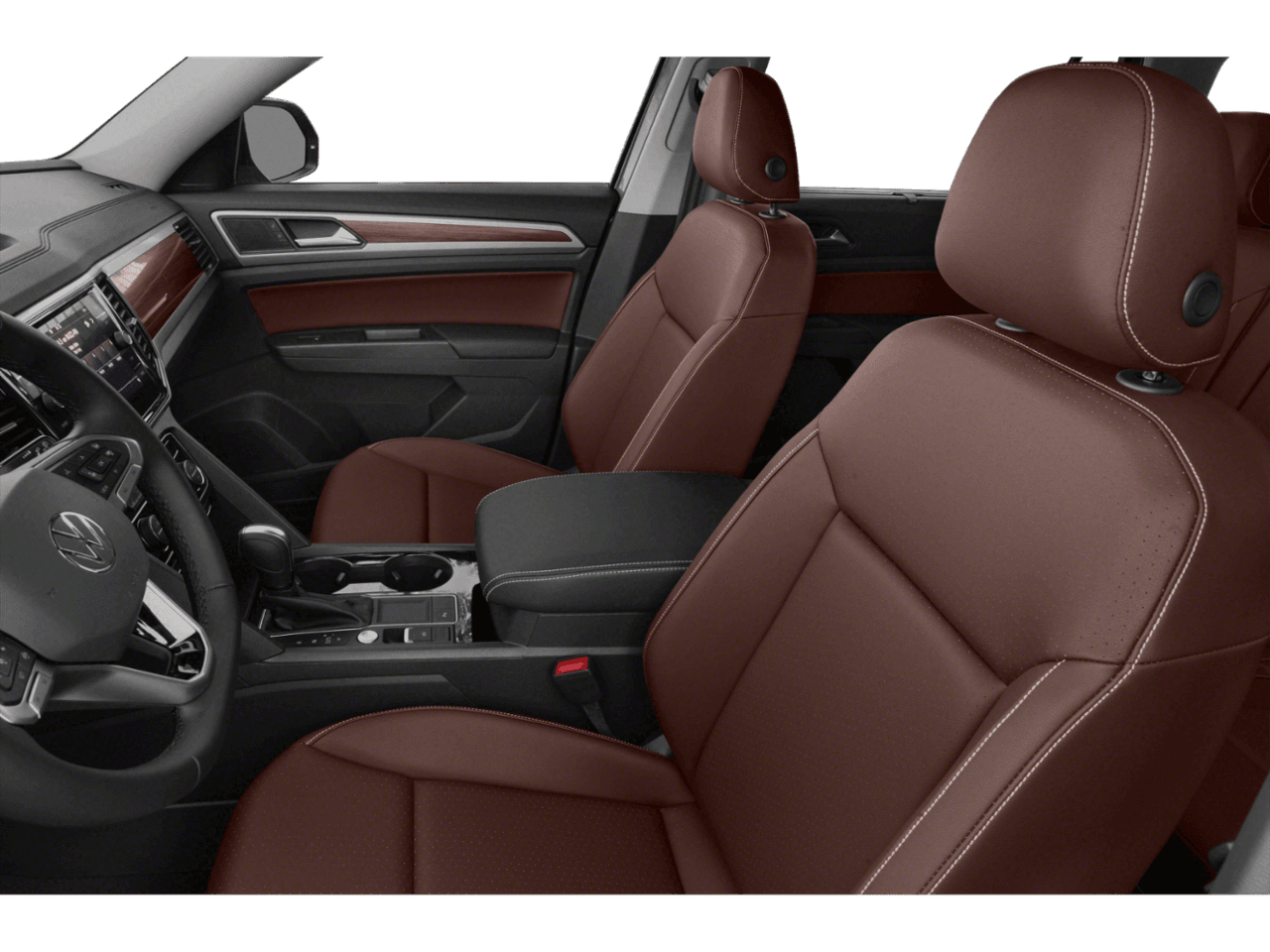 2021 Volkswagen Atlas 2.0T SEL - Interior Driver's Side with Door Open, Front Seat Feature