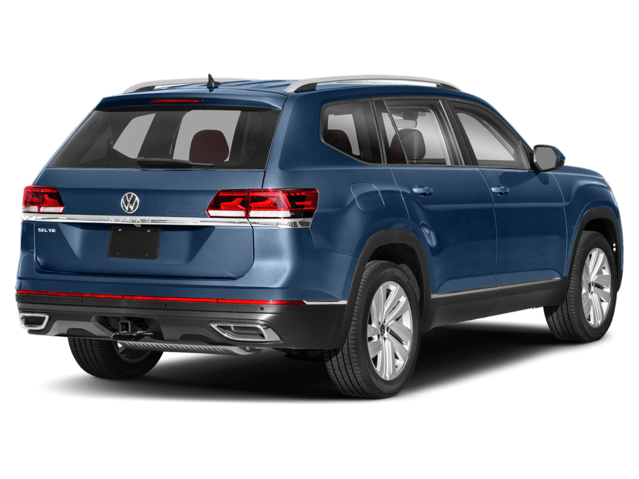 2021 Volkswagen Atlas 2.0T SEL - Rear 3/4, facing to the right