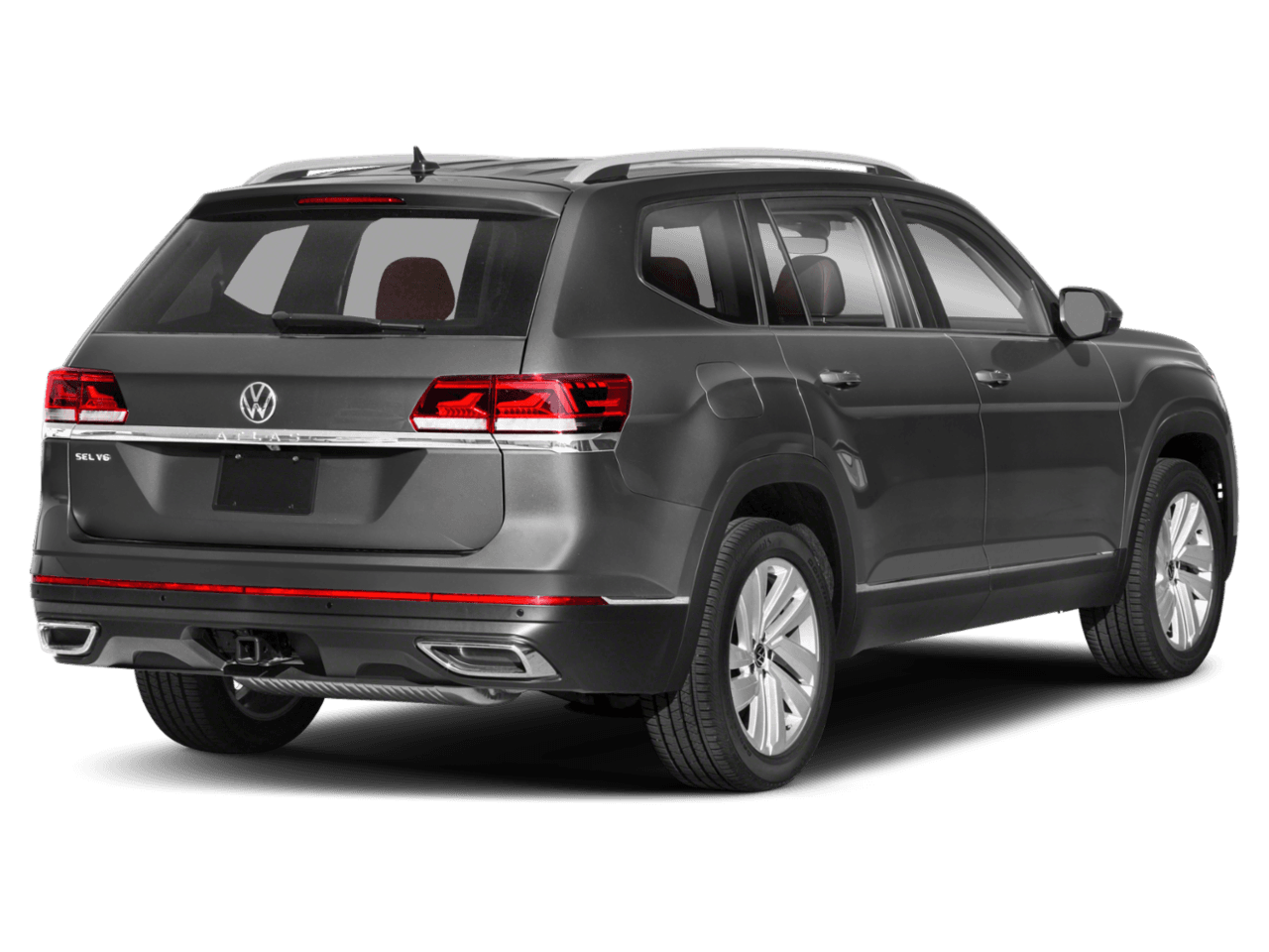 2021 Volkswagen Atlas 3.6L V6 SEL - Rear 3/4, facing to the right