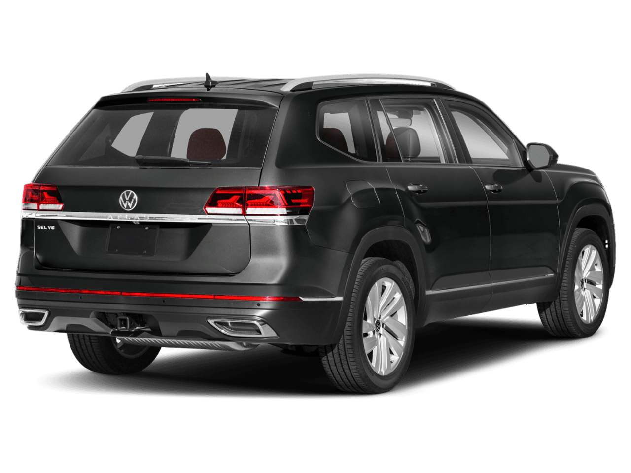 2021 Volkswagen Atlas 3.6L V6 SEL - Rear 3/4, facing to the right