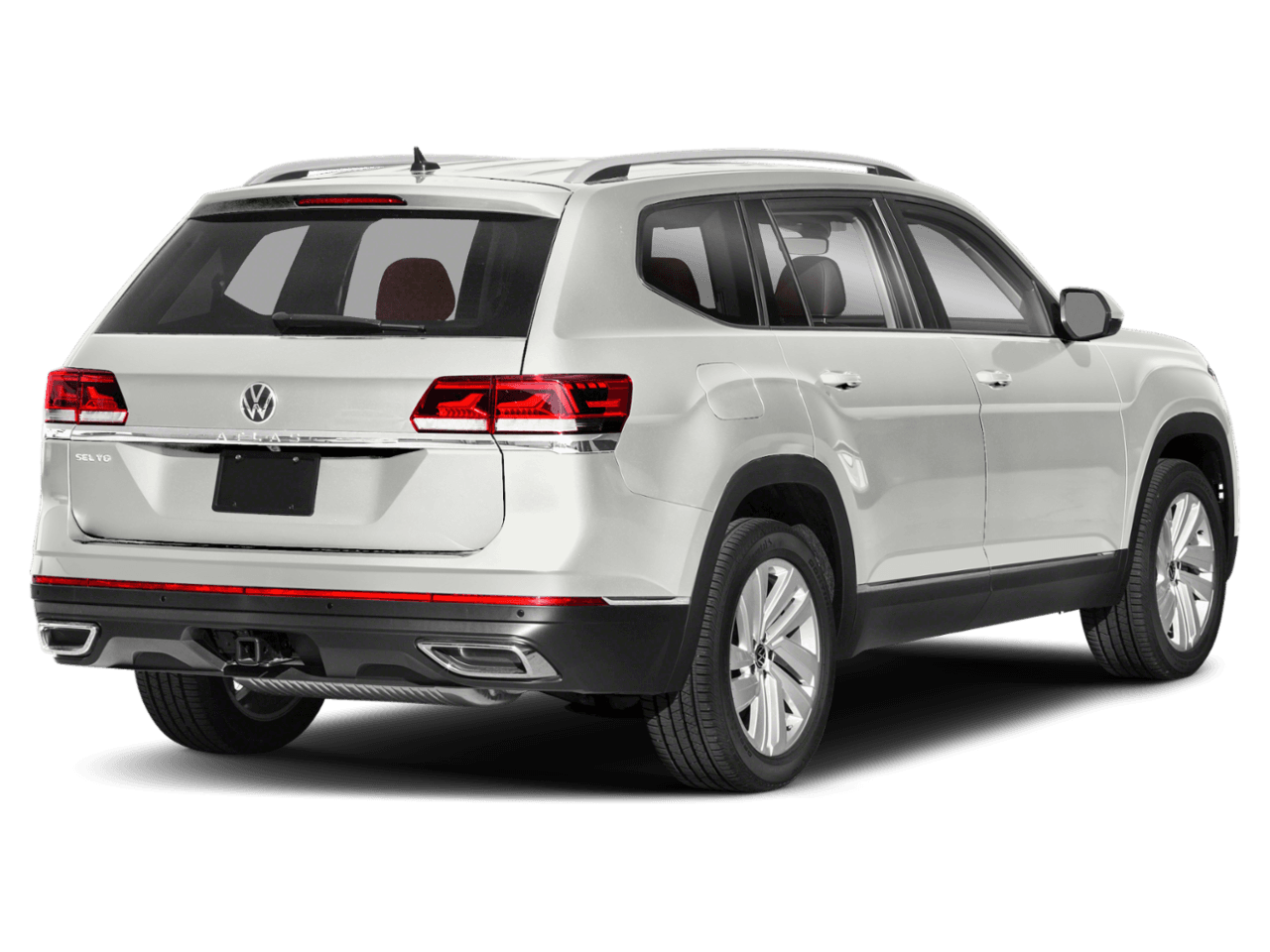 2021 Volkswagen Atlas 3.6L V6 SEL - Rear 3/4, facing to the right