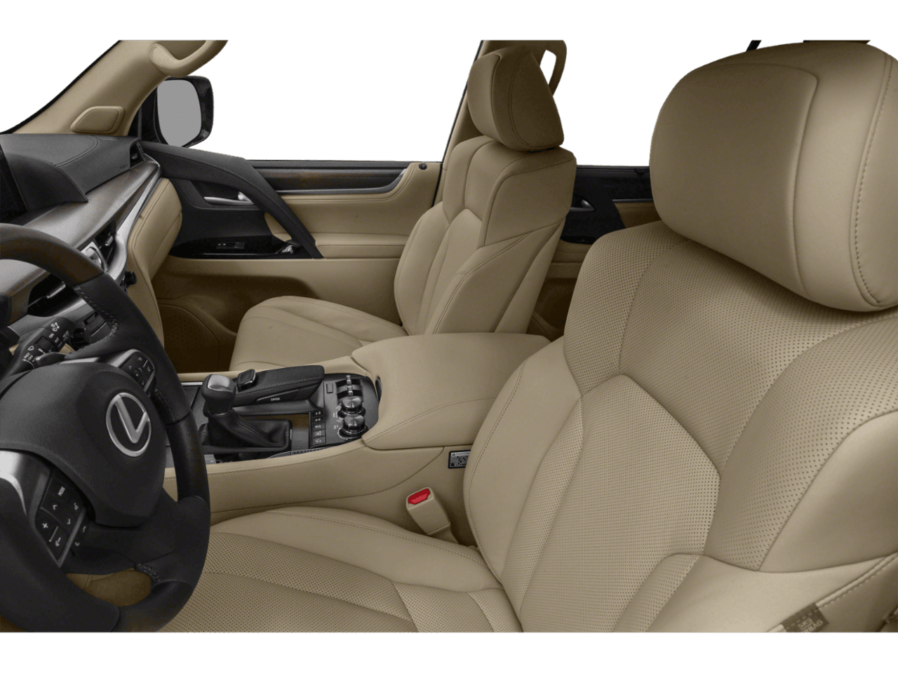 2021 Lexus LX LX 570 - Interior Driver's Side with Door Open, Front Seat Feature