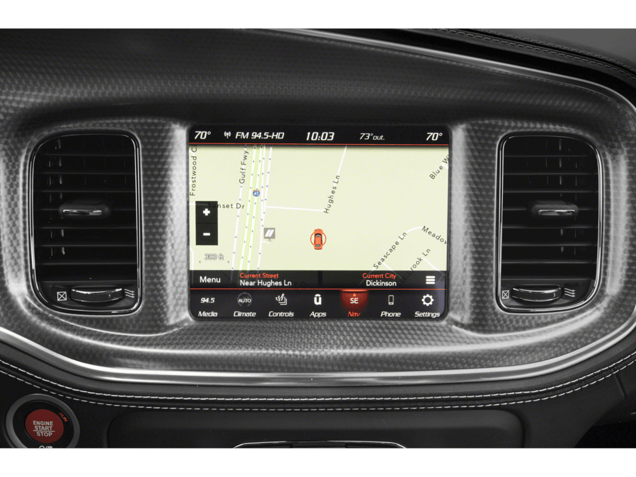 2021 Dodge Charger SRT Hellcat Redeye Widebody - Interior Navigation System