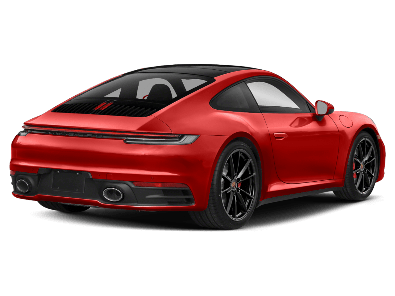 2021 Porsche 911 Carrera - Rear 3/4, facing to the right