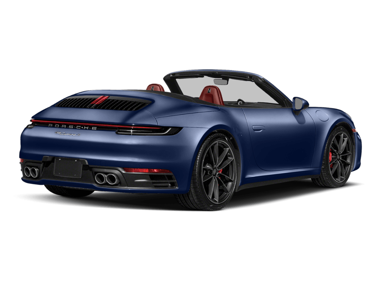 2021 Porsche 911 Carrera 4 - Rear 3/4, facing to the right
