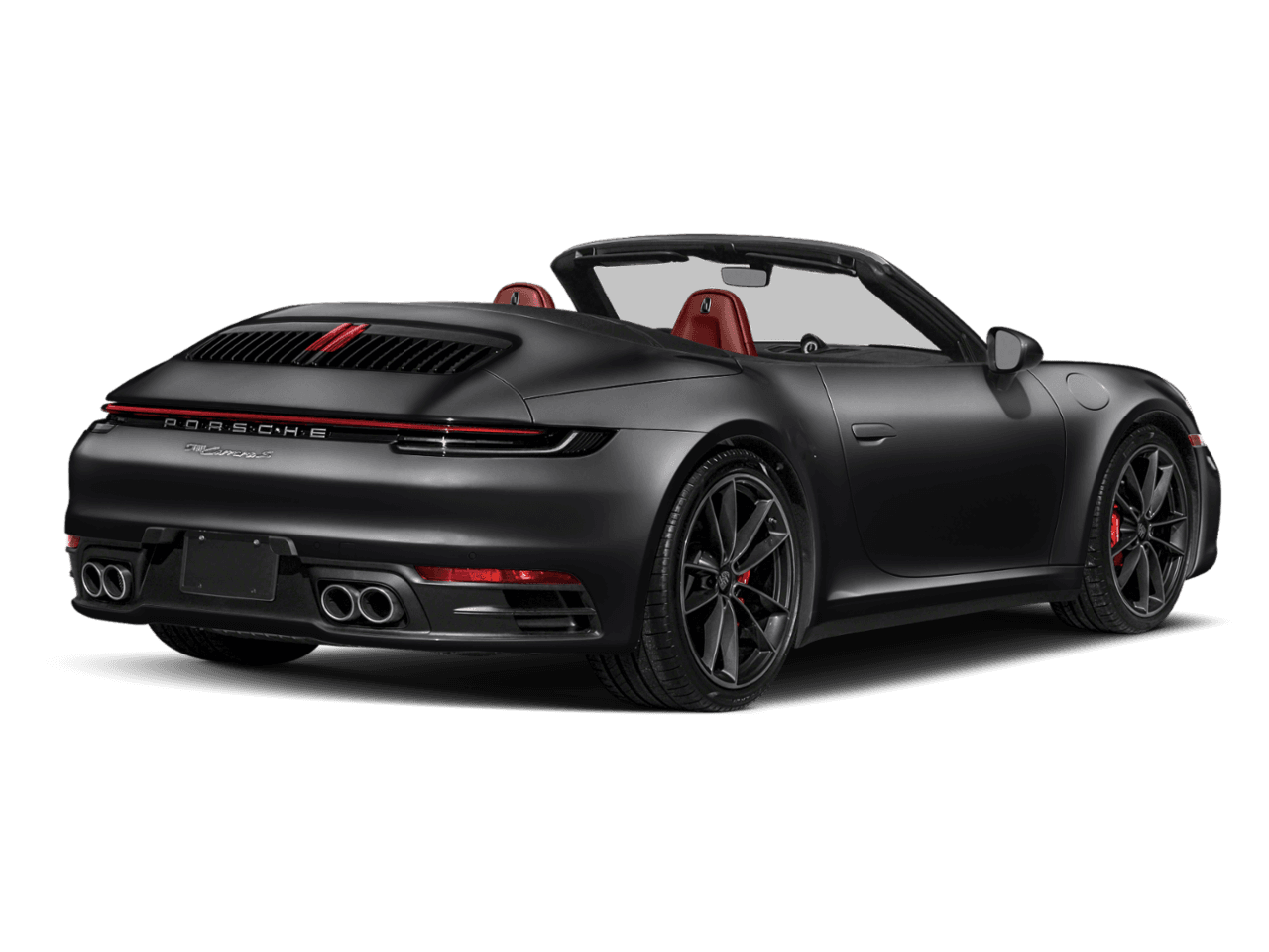 2021 Porsche 911 Carrera 4 - Rear 3/4, facing to the right