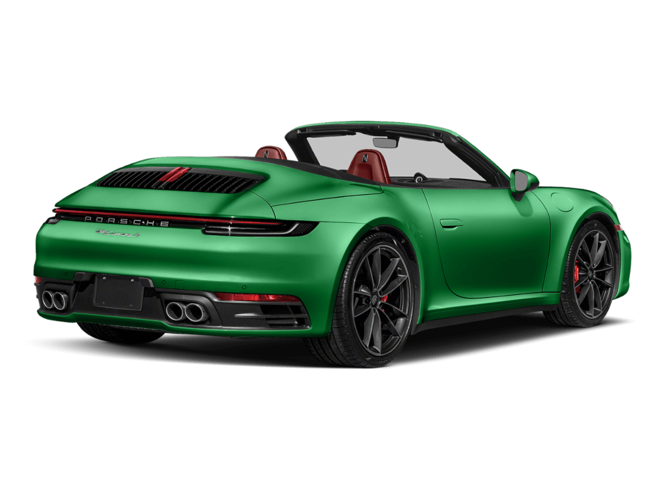 2021 Porsche 911 Carrera 4 - Rear 3/4, facing to the right