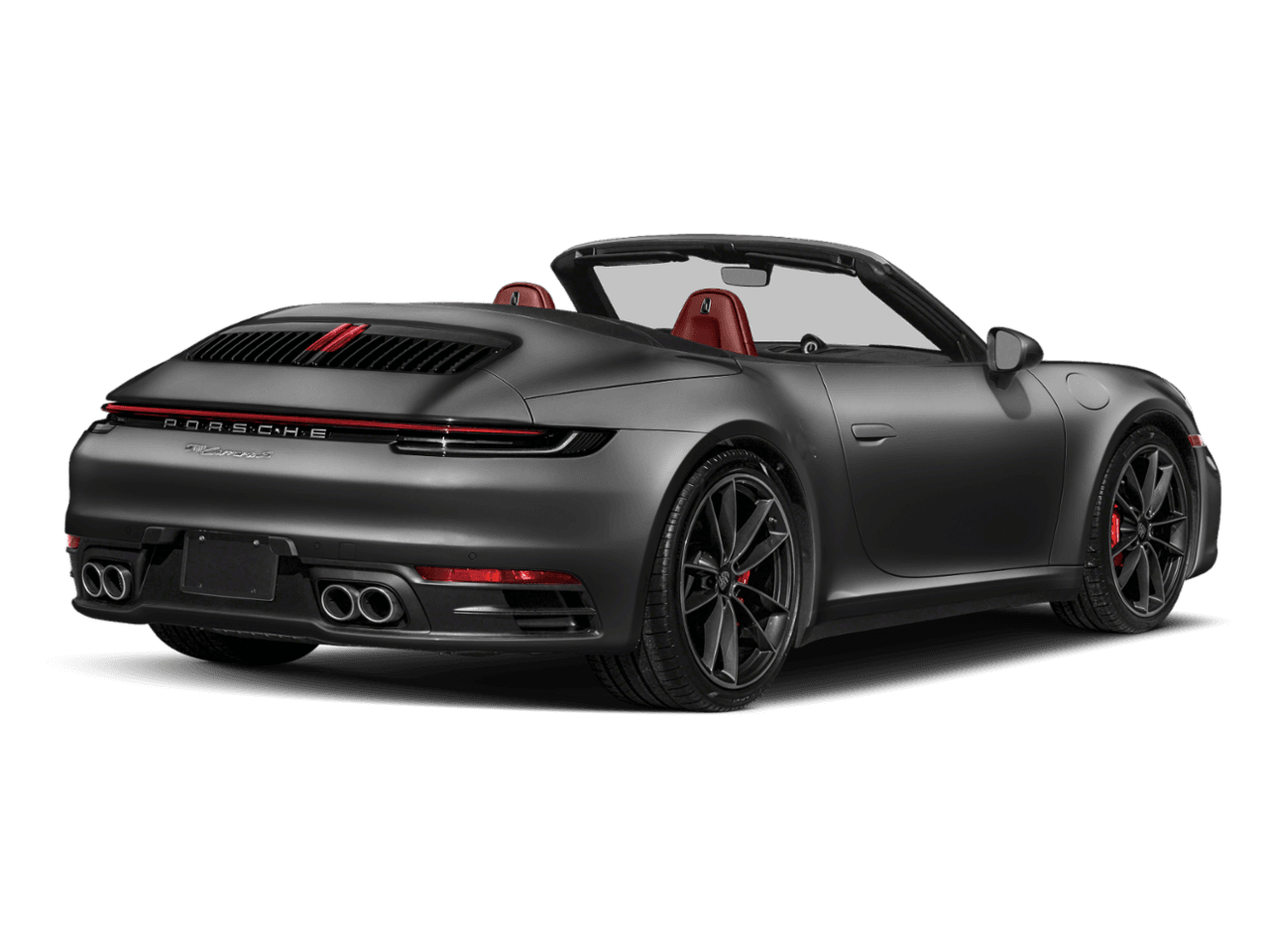 2021 Porsche 911 Carrera 4 - Rear 3/4, facing to the right