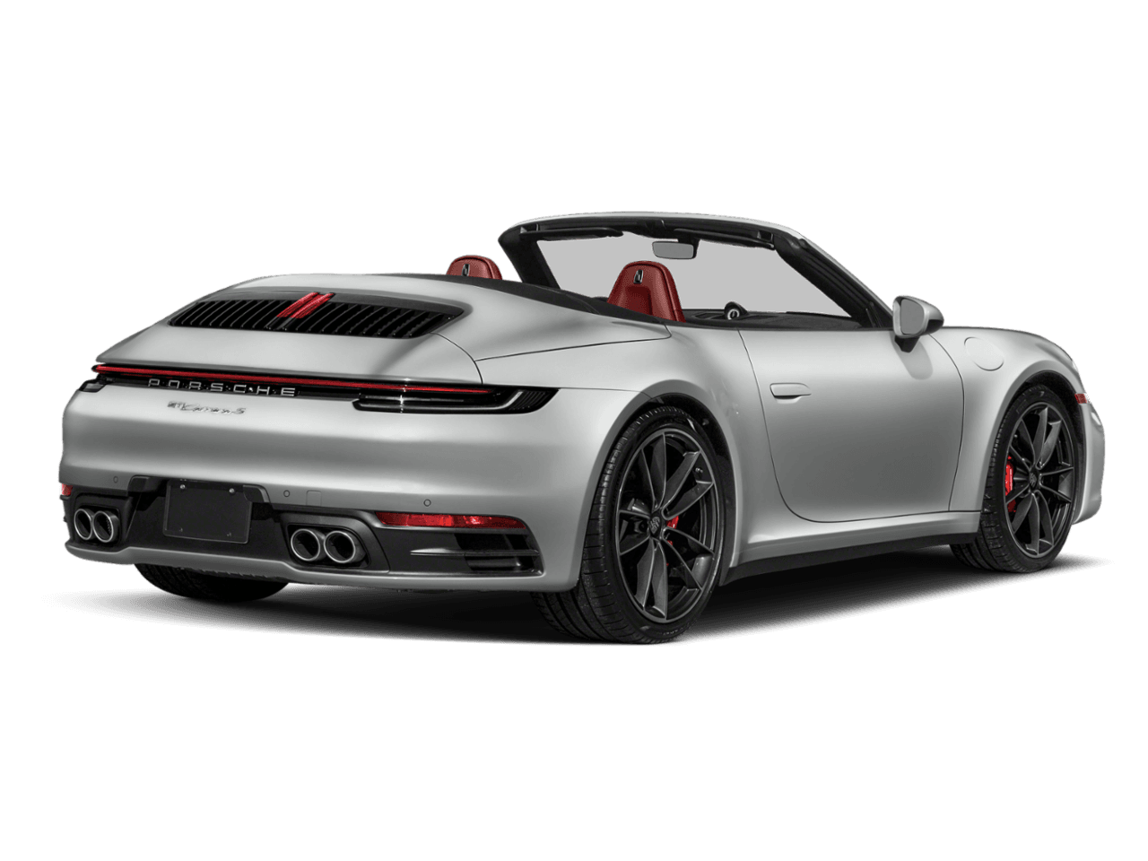 2021 Porsche 911 Carrera 4 - Rear 3/4, facing to the right