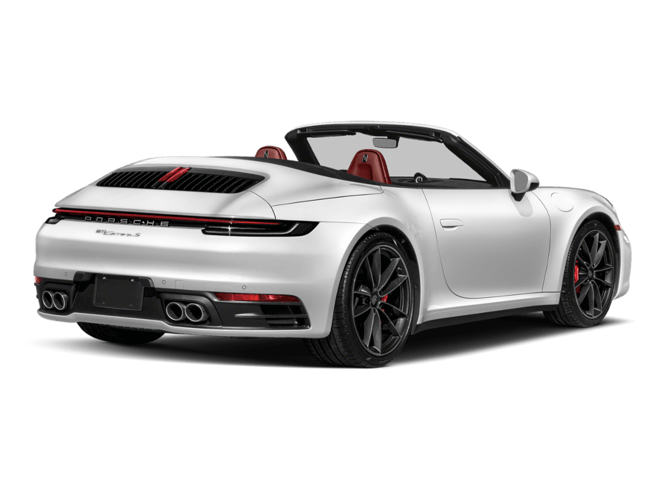 2021 Porsche 911 Carrera 4 - Rear 3/4, facing to the right