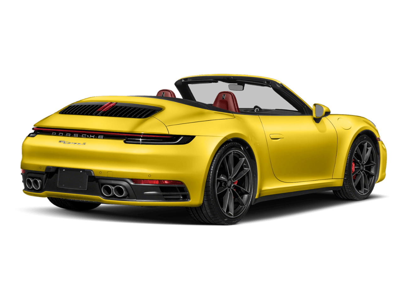 2021 Porsche 911 Carrera 4 - Rear 3/4, facing to the right