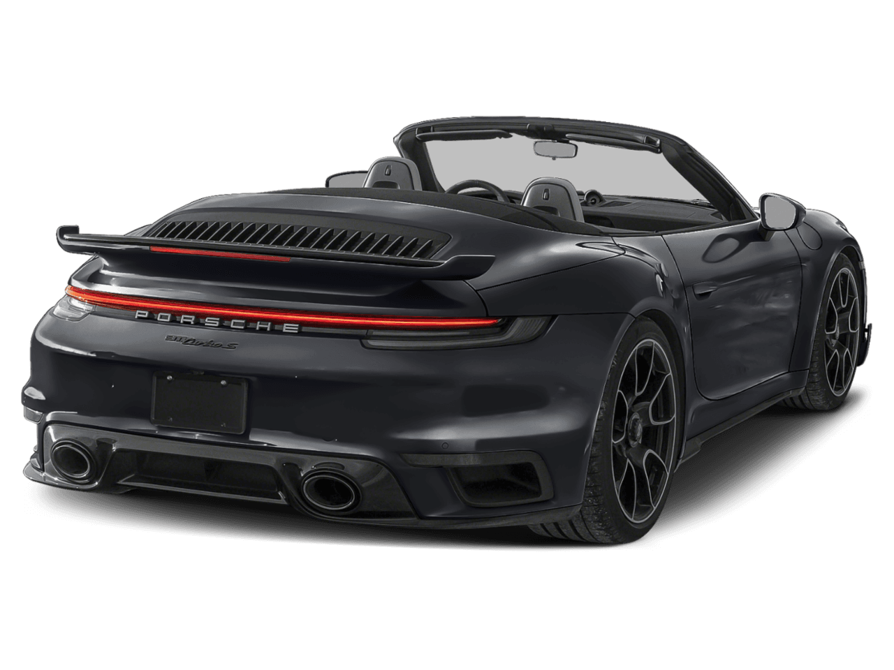 2021 Porsche 911 Turbo - Rear 3/4, facing to the right