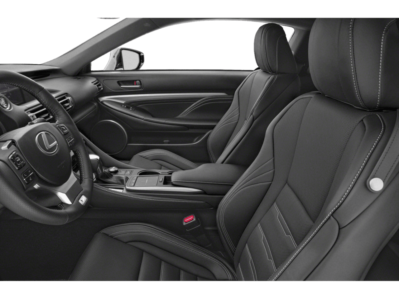 2021 Lexus RC RC 350 F SPORT - Interior Driver's Side with Door Open, Front Seat Feature
